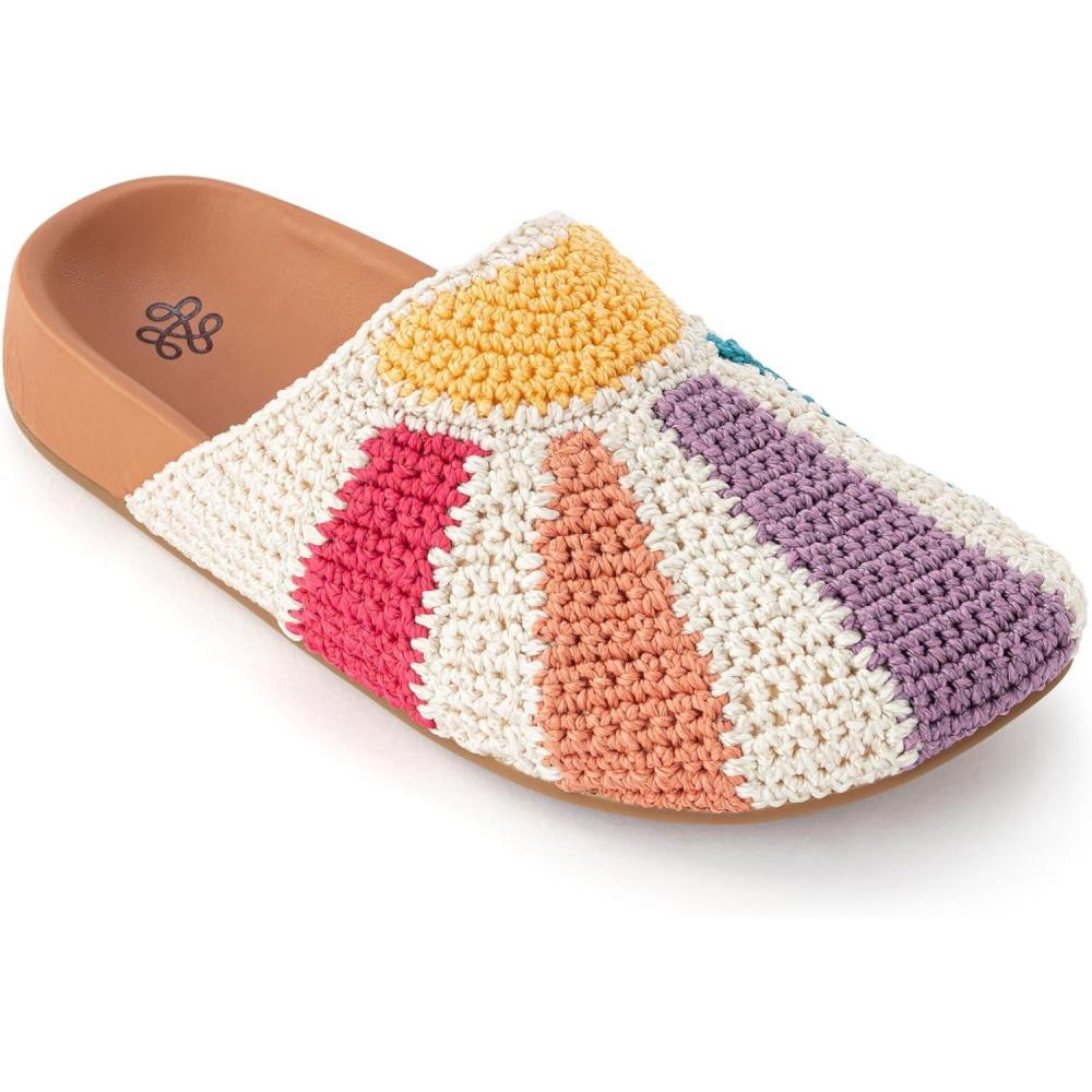 imageThe Sak Bolinas Clog for Kids in Crochet and Leather Slip On EntryMulti Sunbeam
