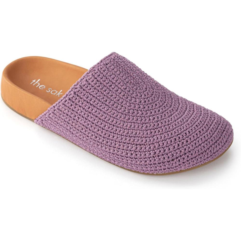imageThe Sak Bolinas Clog in Crochet and Leather Slip On EntryHeather