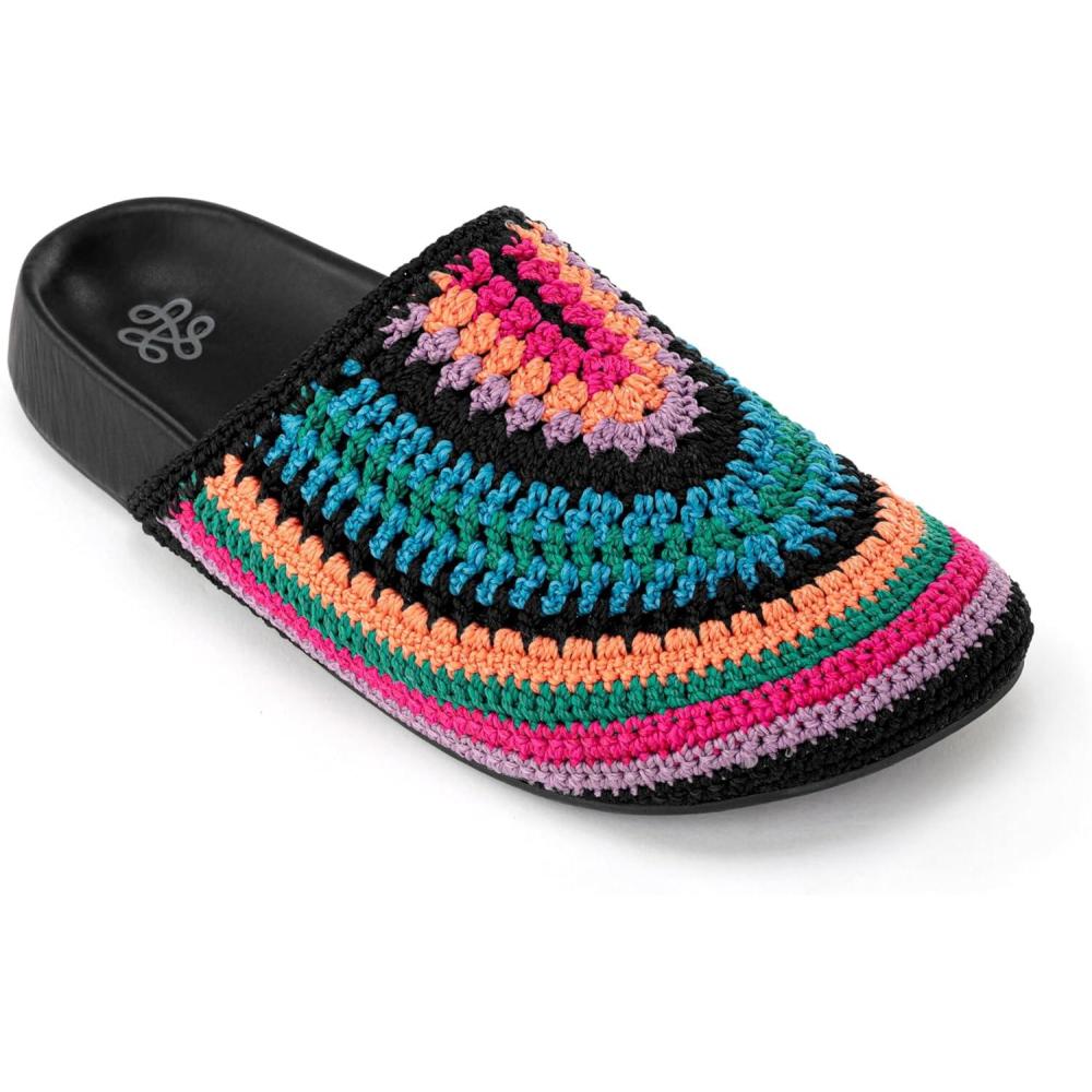 imageThe Sak Bolinas Clog in Crochet and Leather Slip On EntryRio Stripe