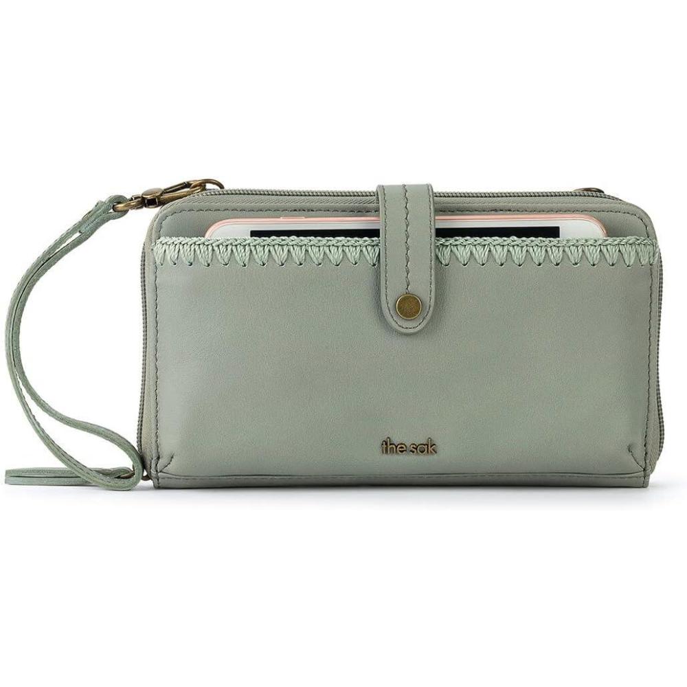 imageThe Sak Womens Iris Large Smartphone Crossbody Bag in LeatherMeadow II