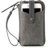 The Sak Womens Silverlake N/S Smartphone Crossbody(Slate Leaf Embossed)