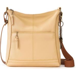 The Sak Lucia Crossbody Bag in Leather, Convertible Purse with Adjustable Strap(Buttercup)