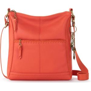 The Sak Lucia Crossbody Bag in Leather, Convertible Purse with Adjustable Strap(Cayenne)