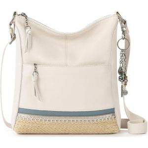 The Sak Lucia Crossbody Bag in Leather, Convertible Purse with Adjustable Strap(Costal Block)