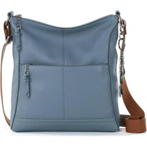 The Sak Lucia Crossbody Bag in Leather, Convertible Purse with Adjustable Strap(Martime)