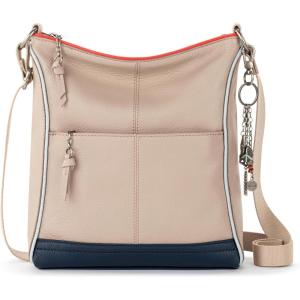 The Sak Lucia Crossbody Bag in Leather, Convertible Purse with Adjustable Strap(Sand Horizon)