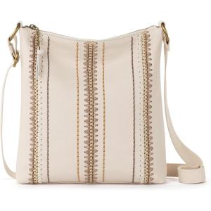 The Sak Lucia Crossbody Bag in Leather, Convertible Purse with Adjustable Strap(Stone Seminyak)