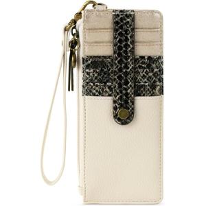 The Sak Womens Kira Card Wristlet(Stone Snake Block)