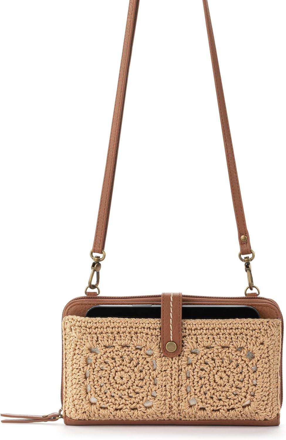 imageThe Sak Iris Smartphone Cross Body BagBamboo Medallion Crochet