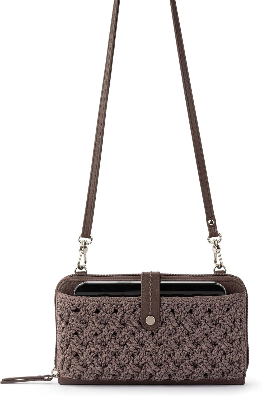 imageThe Sak Iris Smartphone Cross Body BagMushroom Cozy Crochet