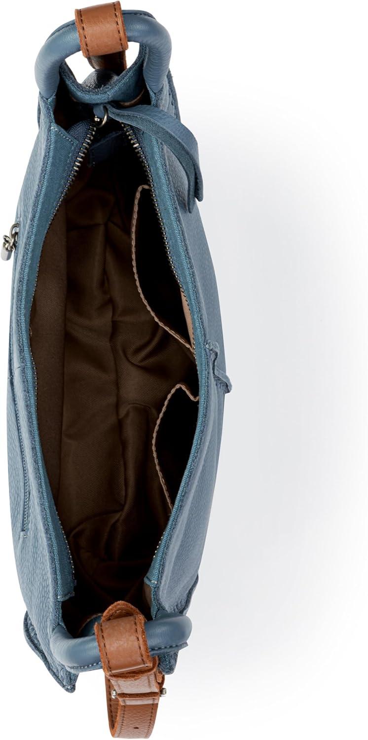 imageThe Sak Los Feliz Crossbody in Leather Adjustable Crossbody Strap Maritime