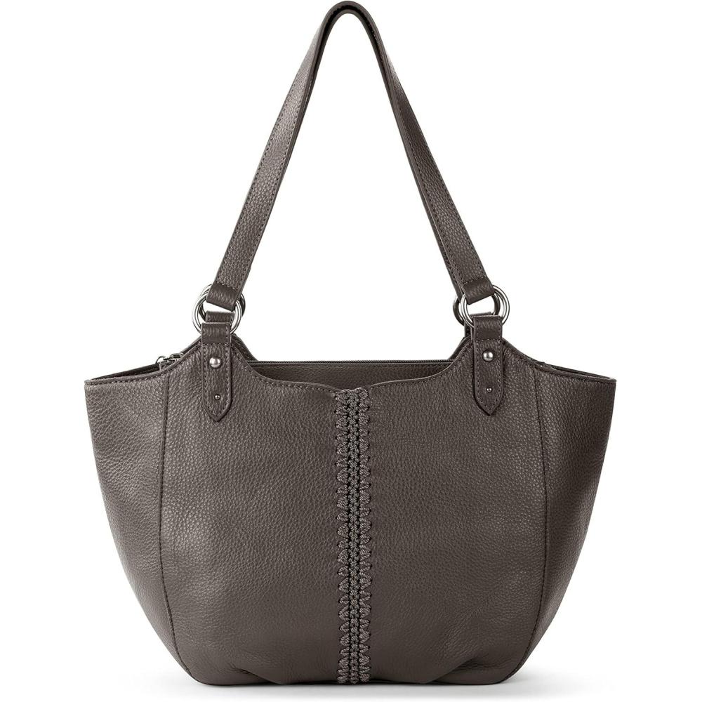imageThe Sak Womens Bolinas Leather SatchelSlate