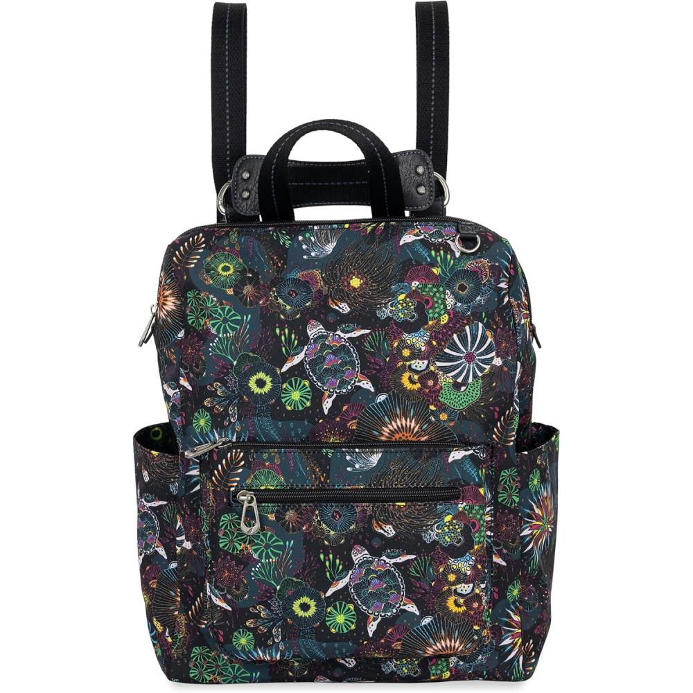 imageThe Sak Womens Loyola Convertible Backpack Marine Treehouse OneSizeRainbow Seascape