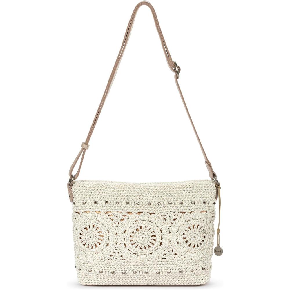 imageThe Sak Womens Melrose Leather CrossbodyNatural Medallion