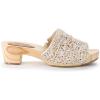 The Sak Ella Clog Sandal in Crochet, Slip On Shoe(Natural Static Shell)