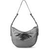 The Sak Tess Leather Crescent Shoulder Bag – Premium Women’s Handbag for Everyday & Travel – Adjustable Strap with Zipper Closure