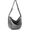 The Sak Tess Leather Crescent Shoulder Bag – Premium Women’s Handbag for Everyday & Travel – Adjustable Strap with Zipper Closure