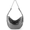 The Sak Tess Leather Crescent Shoulder Bag – Premium Women’s Handbag for Everyday & Travel – Adjustable Strap with Zipper Closure