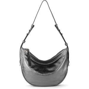 The Sak Tess Leather Crescent Shoulder Bag – Premium Women’s Handbag for Everyday & Travel – Adjustable Strap with Zipper Closure