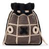 The Sak Brixton Tictactoe Set in Crochet, Black Multi