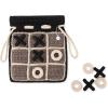 The Sak Brixton Tictactoe Set in Crochet, Black Multi