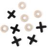 The Sak Brixton Tictactoe Set in Crochet, Black Multi
