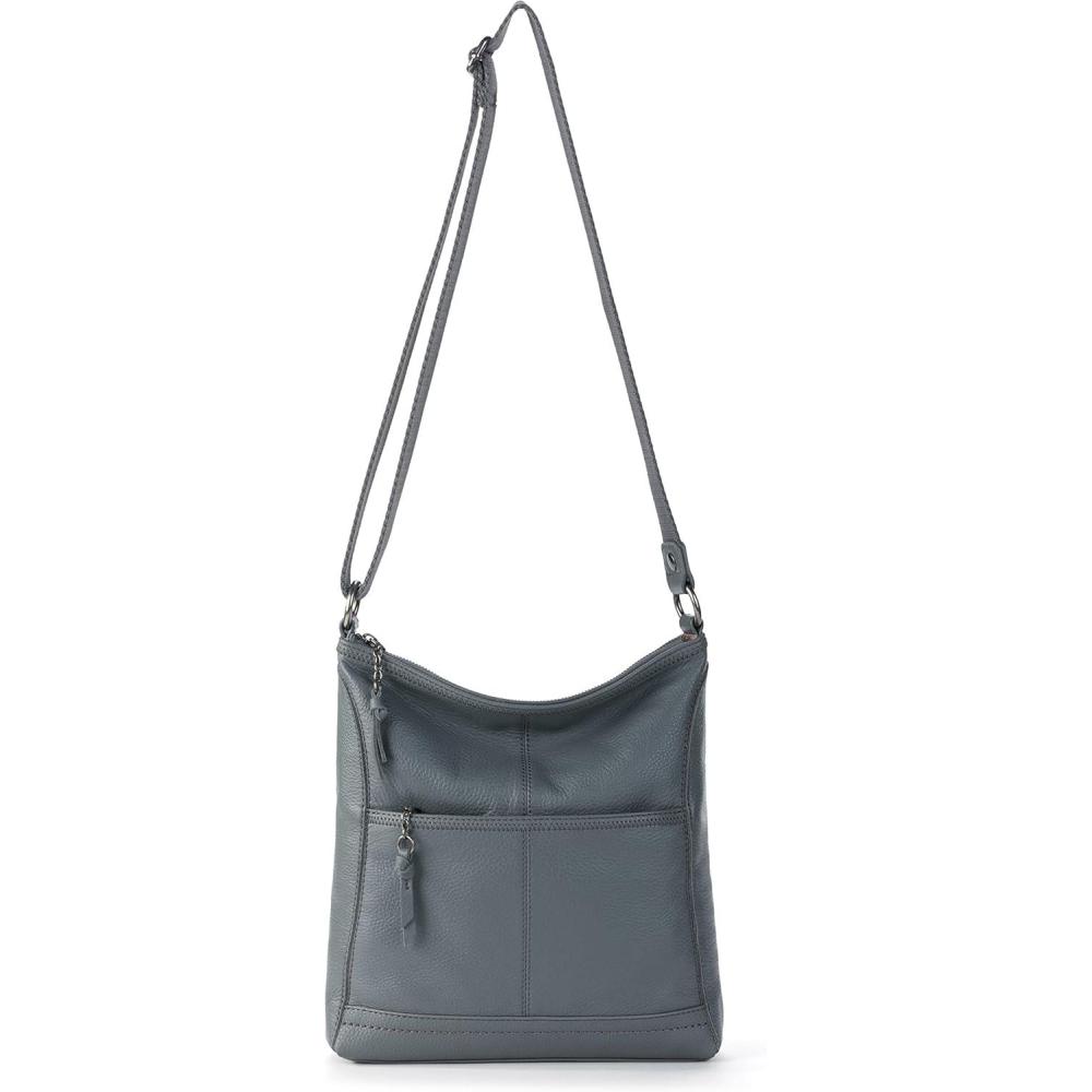 imageThe Sak Iris Crossbody in Leather Convertible Design Dusty Blue
