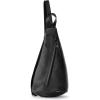 The Sak Geo Sling Backpack in Leather, Convertible Design, Black