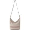 The Sak Jasmine Bucket Crossbody(Sand Suede Block)