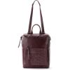 The Sak Loyola Convertible Backpack in Leather, Adjustable Convertible Strap, Mahogany Tile Emboss(Mahogany Tile Emboss)