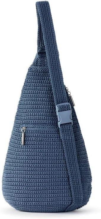 imageThe Sak Geo Sling Backpack in Crochet Single Sling Shoulder Strap MaritimeMaritime