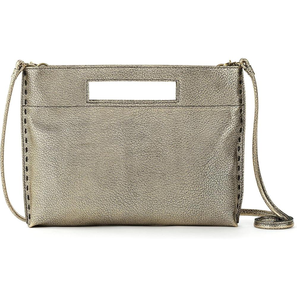 imageThe Sak Linden Convertible Crossbody Bag in Crochet Adjustable Multi Use StrapDark Gold