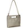 The Sak Linden Convertible Crossbody Bag in Crochet, Adjustable Multi Use Strap(Dark Gold)