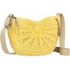 The Sak Ryder Small Crossbody Purse – Hand Crochet Women’s Handbag for Everyday & Travel – Mini Cross Body Bag With Zipper Closure & Adjustable Shoulder Bag Strap – Chartreuse Sunbeam