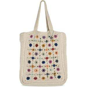 The Sak Lanie Market Tote Purse – Hand Crochet Women’s Handbag for Everyday & Travel – Large Tote With Shoulder Bag Straps(Natural)