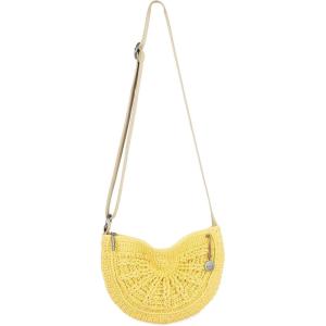 The Sak Ryder Small Crossbody Purse – Hand Crochet Women’s Handbag for Everyday & Travel – Mini Cross Body Bag With Zipper Closure & Adjustable Shoulder Bag Strap – Chartreuse Sunbeam