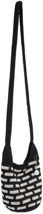 imageThe Sak 121 Crossbody Bag in Crochet Single Crossbody StrapBlack Tile