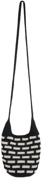 imageThe Sak 121 Crossbody Bag in Crochet Single Crossbody StrapBlack Tile