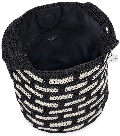 imageThe Sak 121 Crossbody Bag in Crochet Single Crossbody StrapBlack Tile
