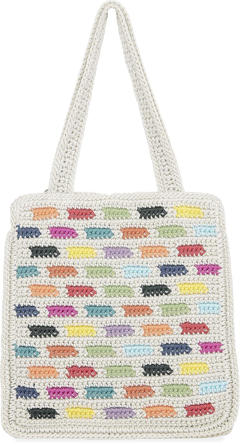 imageThe Sak Ellen Insulated Tote in Crochet Double Handle Straps Prisma Tile