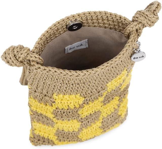 imageThe Sak Josie Mini Crossbody in Crochet with Adjustable StrapLemon Drop Check