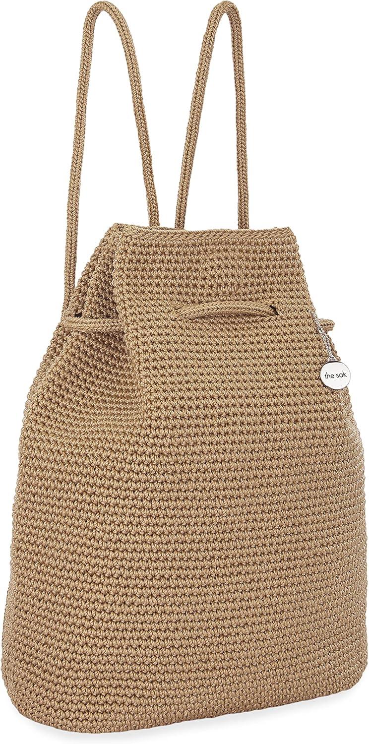 imageThe Sak Large Dylan Backpack in Crochet Adjustable BackstrapBamboo