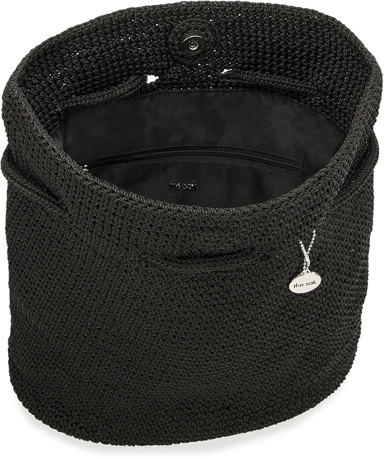 imageThe Sak Large Dylan Backpack in Crochet Adjustable BackstrapBlack
