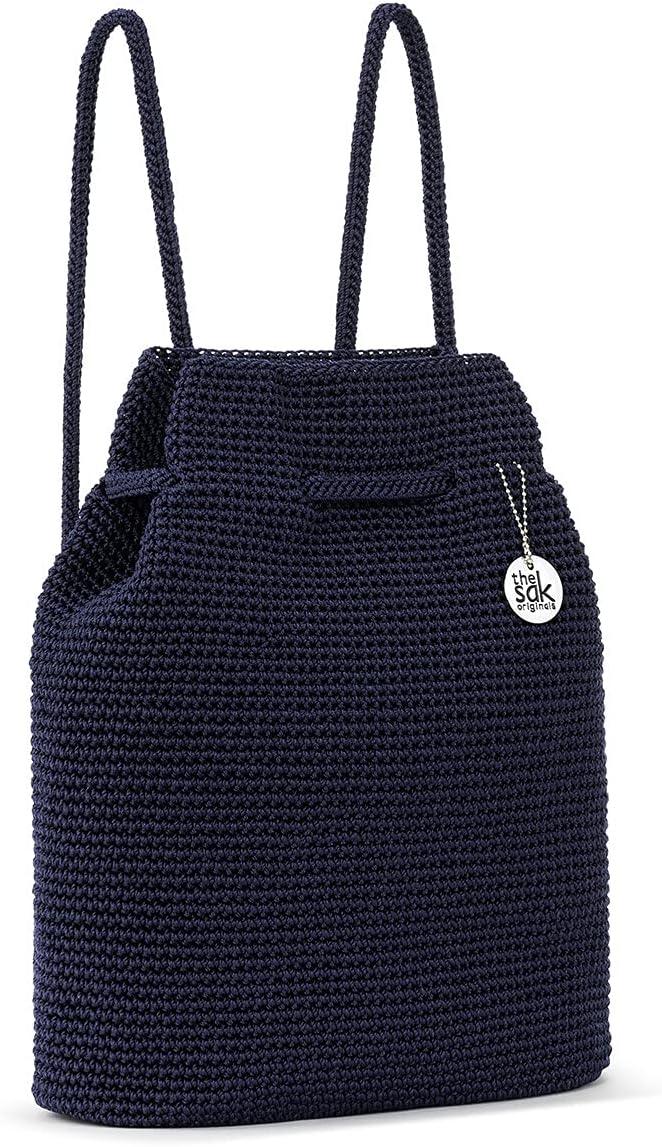 imageThe Sak Large Dylan Backpack in Crochet Adjustable BackstrapDenim