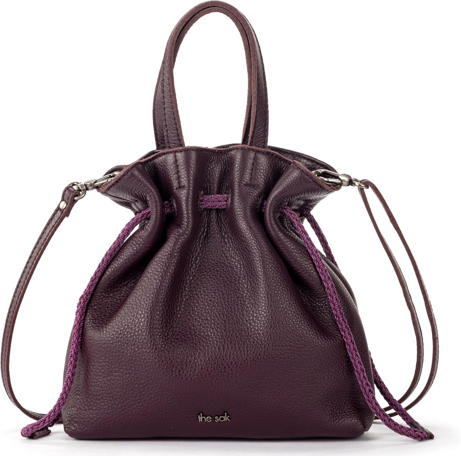 imageThe Sak Womens Glenna Drawstring Mini CrossbodyAubergine