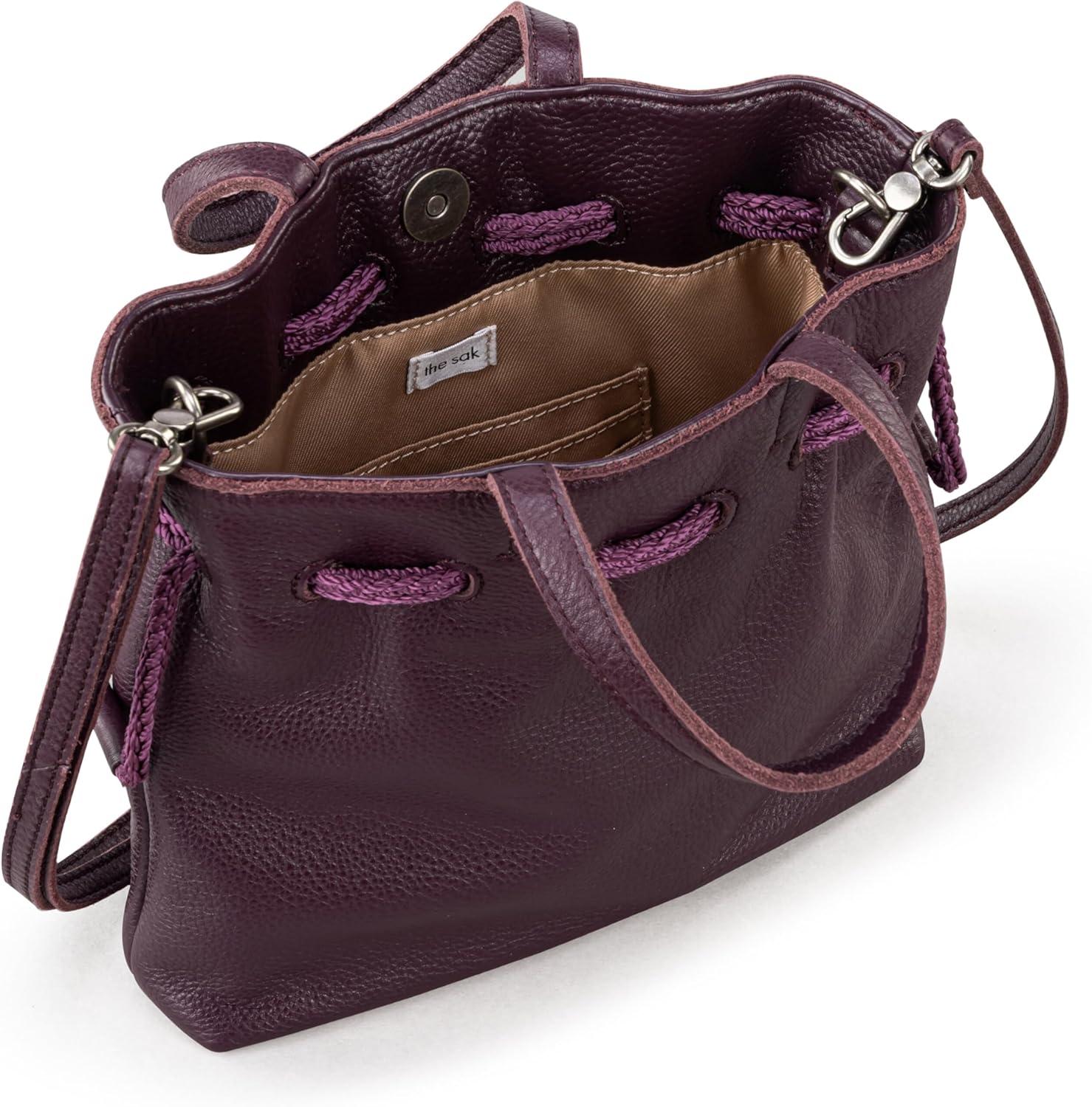 imageThe Sak Womens Glenna Drawstring Mini CrossbodyAubergine