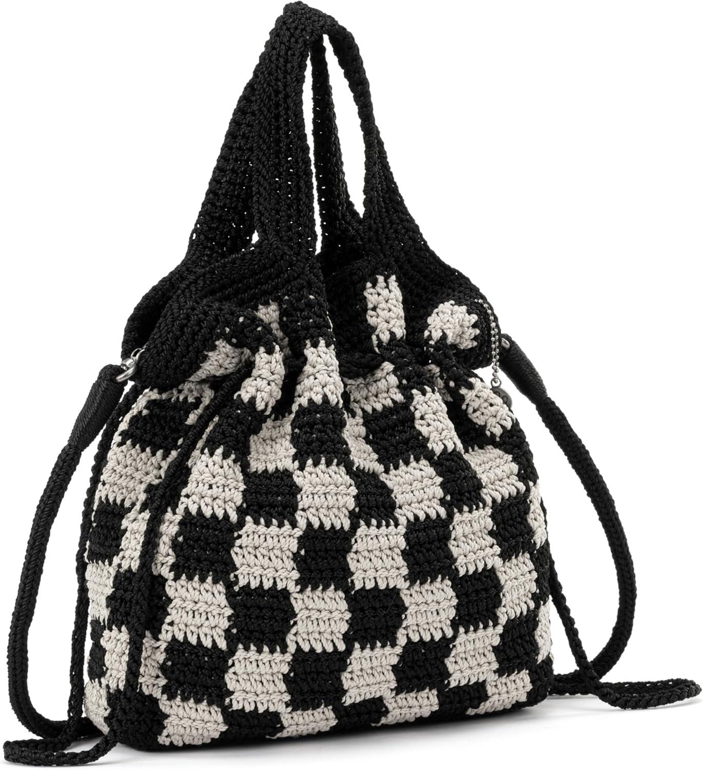 imageThe Sak Womens Glenna Drawstring Mini CrossbodyBlack Check