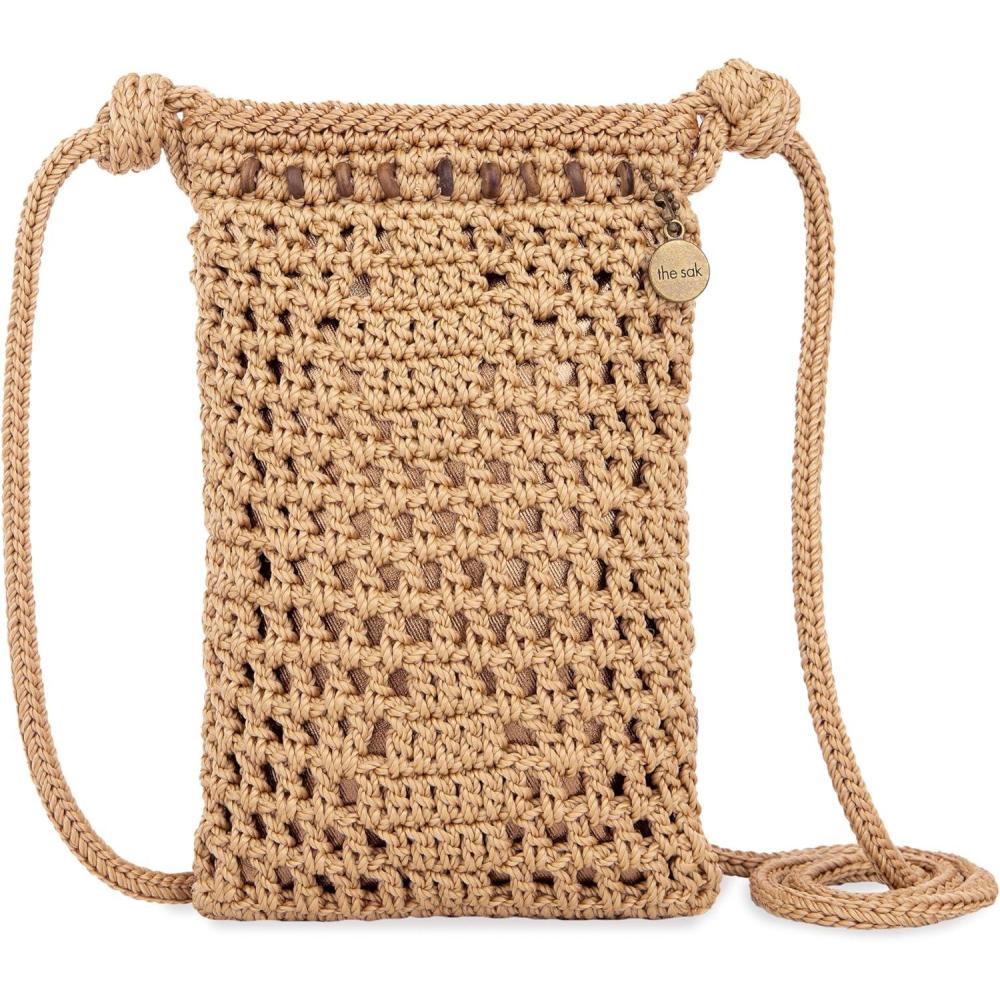 imageThe Sak Josie Mini Crossbody in Crochet with Adjustable StrapBamboo Sayulita