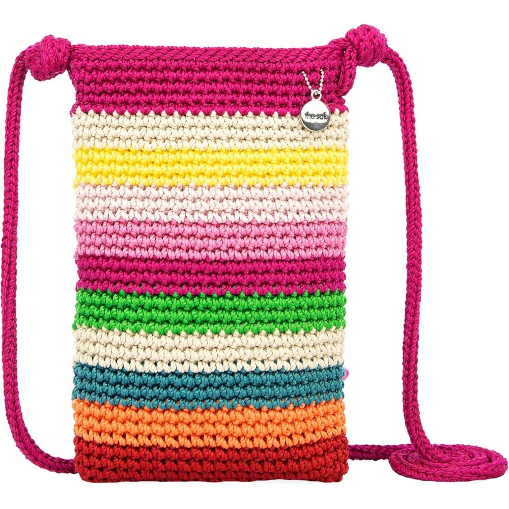 imageThe Sak Josie Mini Crossbody in Crochet with Adjustable StrapBeach Stripe