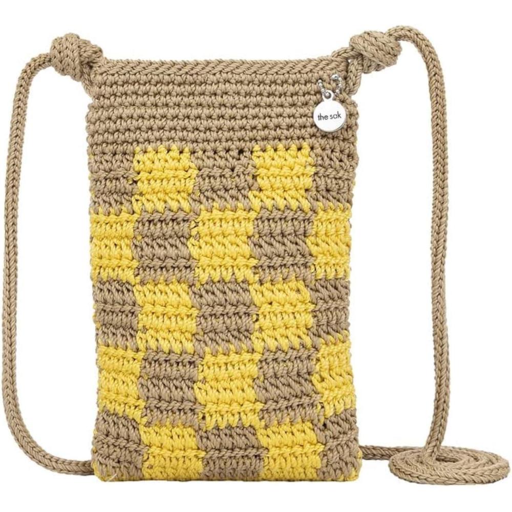 imageThe Sak Josie Mini Crossbody in Crochet with Adjustable StrapLemon Drop Check